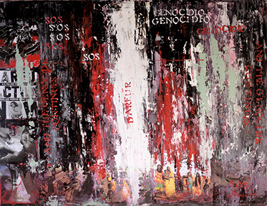 Darfur - tecnica mista su tela - 100x130 - Lucia Paese