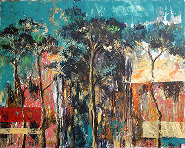 Effetto Chernobyl - olio su tela - 100x120cm - Lucia Paese