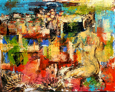 Evanescenze - olio e stucco su tela - 100x120cm - Lucia Paese