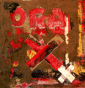 Ora X - Tecnica mista - 70x70cm - Lucia Paese
