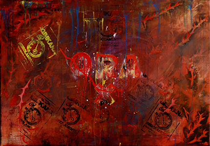 Countdown - acrilico su tela - 60x80cm - Lucia Paese
