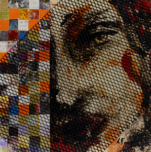 Free mind - tecnica mista su tavola - 30x30cm - Lucia Paese