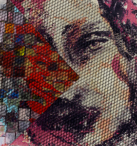 Free mind 2- tecnica mista su tavola - 30x30cm - Lucia Paese